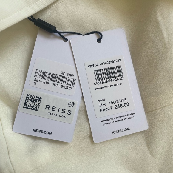 Reiss Dion Open-Back Wide Leg Jumpsuit in Ivory - Picture 5 of 7